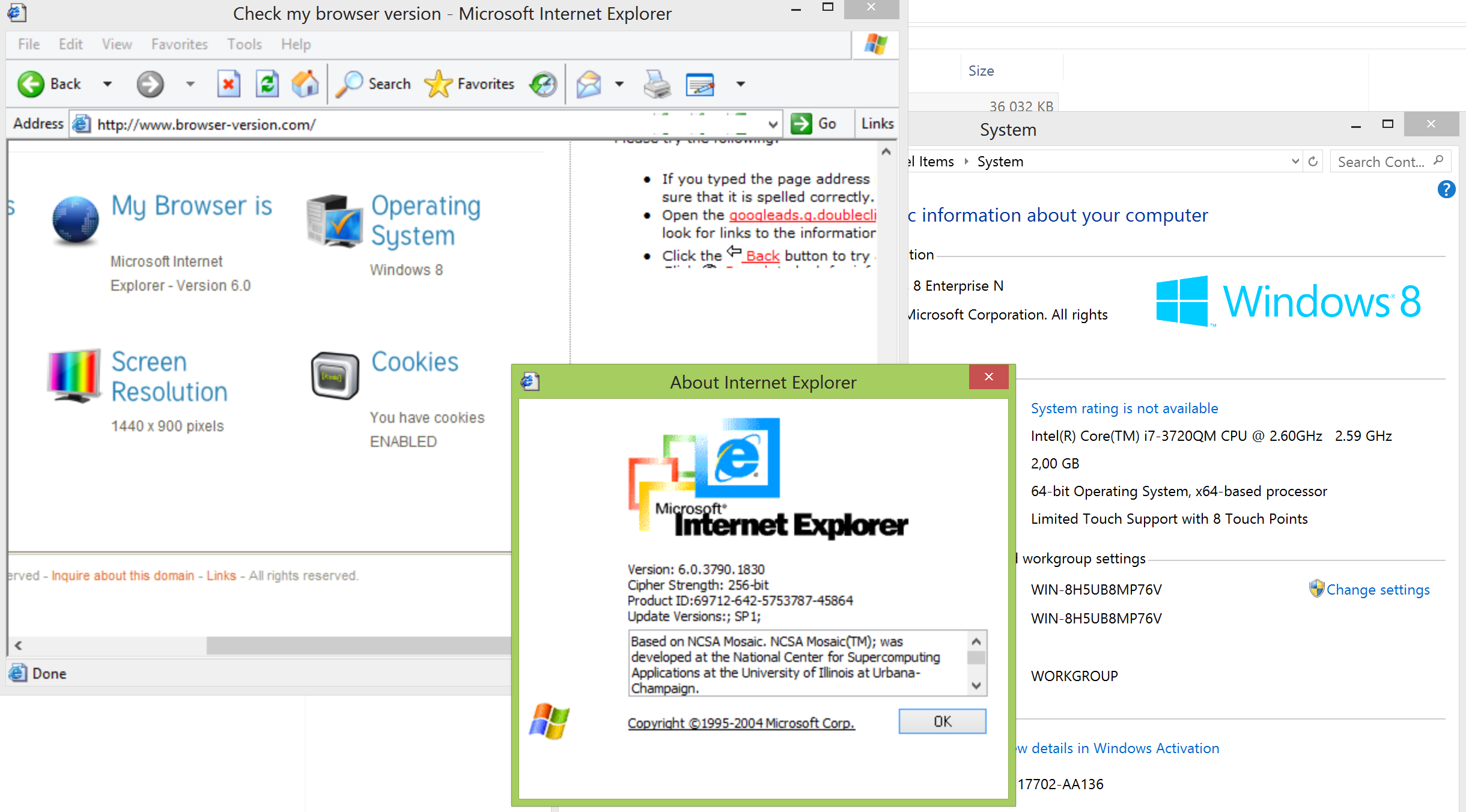 internet explorer 6.0 for mac